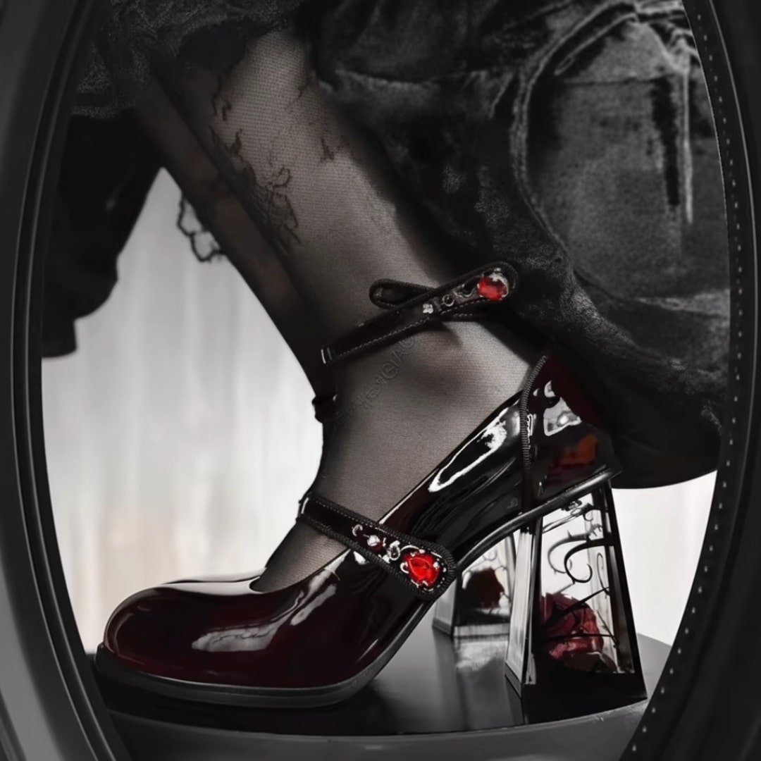 Blood Blossom Heels