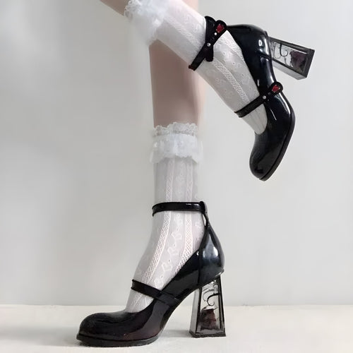 Blood Blossom Heels