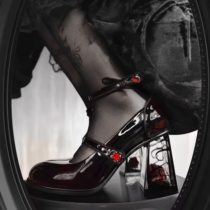 Blood Blossom Heels