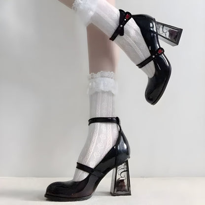 Blood Blossom Heels