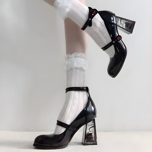 Blood Blossom Heels