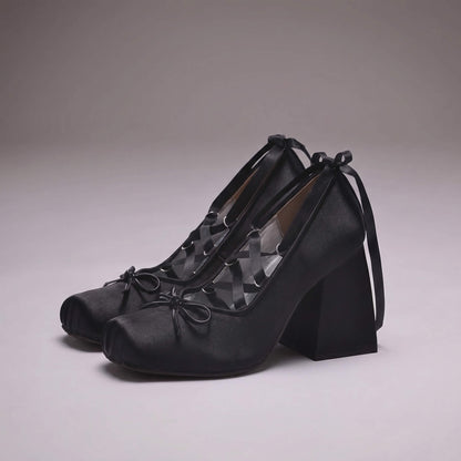 Satin Oath Heels