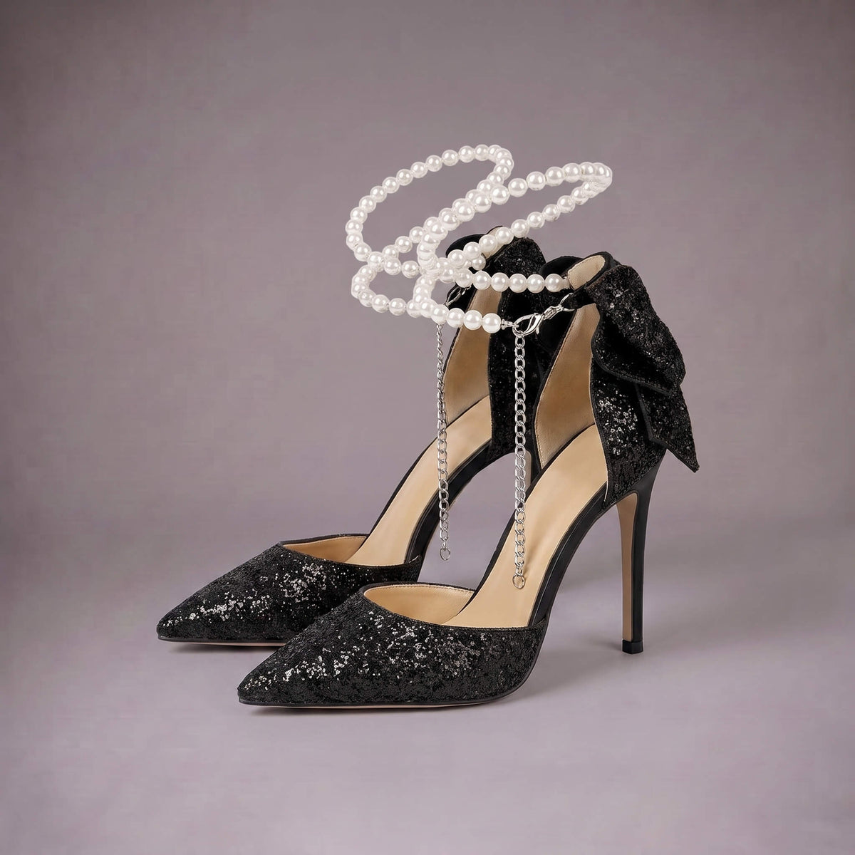 Obsidian Belle Heels