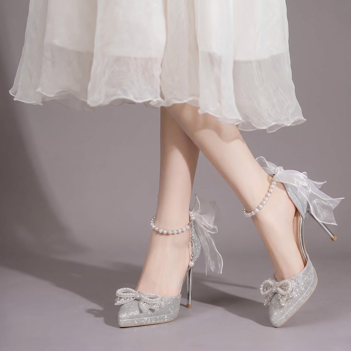 Silver Seraph Heels
