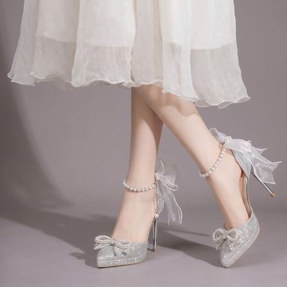 Silver Seraph Heels