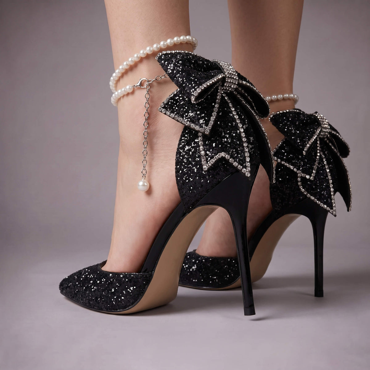 Obsidian Belle Heels