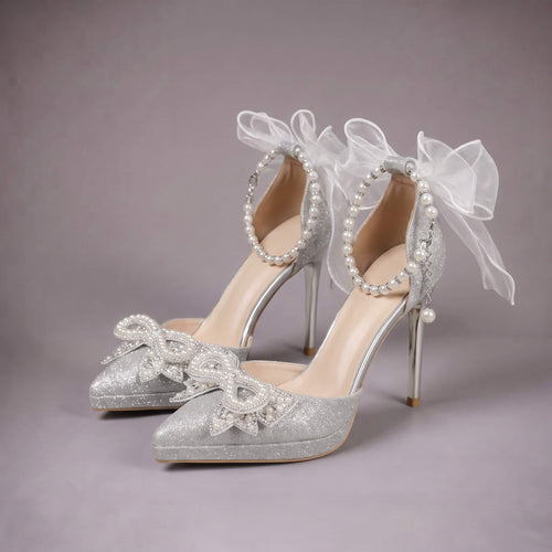 Silver Seraph Heels