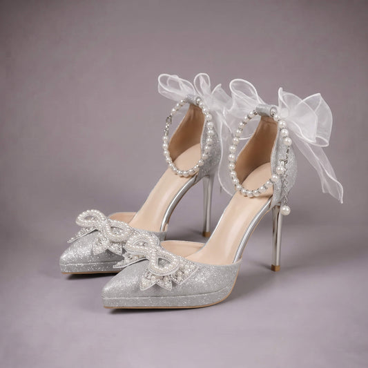 Silver Seraph Heels