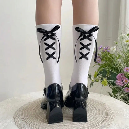 Ribbon Vow Socks