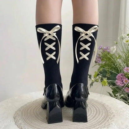 Ribbon Vow Socks